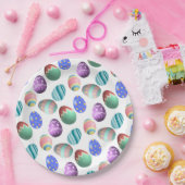 イースターカラフル卵イースターパーティーイースター卵狩り ペーパープレート (パーティー)