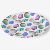 イースターカラフル卵イースターパーティーイースター卵狩り ペーパープレート (アングル)