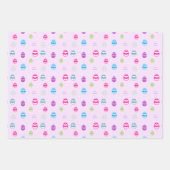 イースターカラフル卵パターンの包装紙シート ラッピングペーパーシート (正面3)