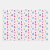 イースターカラフル卵パターンの包装紙シート ラッピングペーパーシート (正面3)