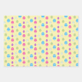 イースターカラフル卵パターンの包装紙シート ラッピングペーパーシート (正面)