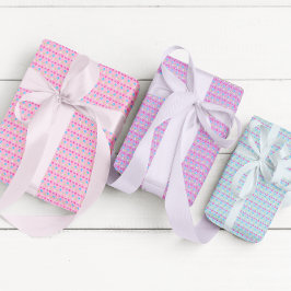 イースターカラフル卵パターンの包装紙シート ラッピングペーパーシート