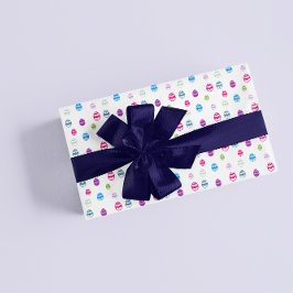 イースターカラフル卵パターンの包装紙シート ラッピングペーパーシート