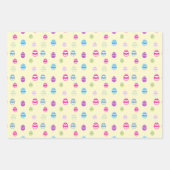 イースターカラフル卵パターンの包装紙シート ラッピングペーパーシート (正面2)