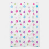 イースターカラフル卵パターン キッチンタオル (縦)