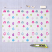 イースターカラフル卵パターン 薄葉紙 (クラフト)