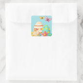 イースターカラフル卵 スクエアシール (バッグ)