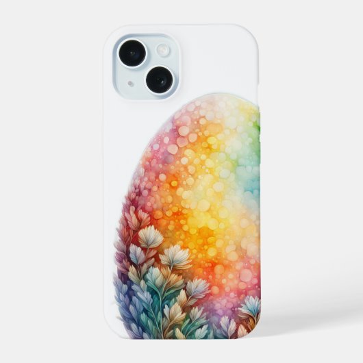 イースターカラフル卵 iPhone 15ケース (裏面)