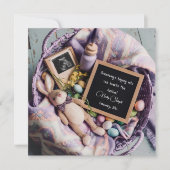 イースターカラフル妊娠のお知らせ シーズンカード (正面)