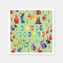 イースターカラフル紙ナプキンス