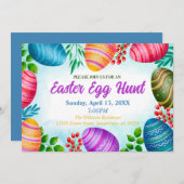 イースターカラフル 招待状 (正面/裏面)