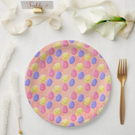 イースターカラー卵 ペーパープレート