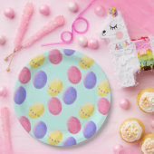 イースターカラー卵 ペーパープレート (パーティー)