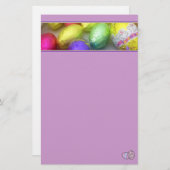 イースターカラー文房具（ラベンダー） 便箋 (正面/裏面)