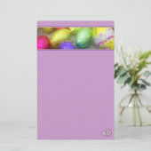 イースターカラー文房具（ラベンダー） 便箋 (スタンド正面)