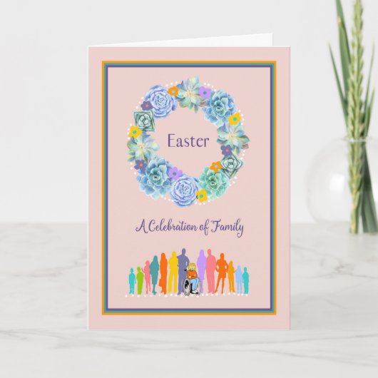 イースターカードお祝い カード (正面)