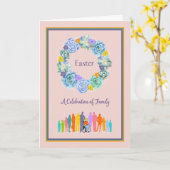 イースターカードお祝い カード (黄色い花)