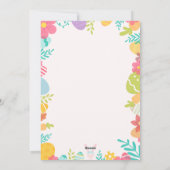 イースターカードかわいいシンプルの幸せ写真 シーズンカード (裏面)