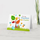 イースターカードの木の卵(孫) シーズンカード (正面)