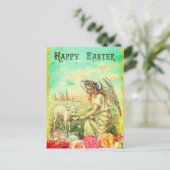 イースターカードの美しいアンティーク写真 ポストカード (スタンド正面)