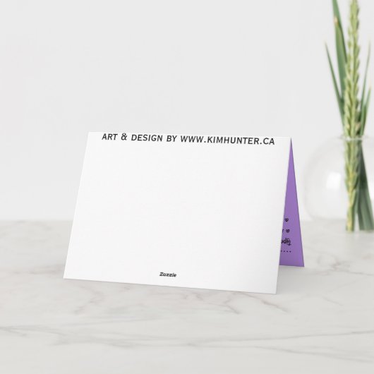 イースターカードクロッカス花カスタム花グリーティングカード シーズンカード (裏面)