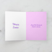 イースターカードバニー虹フォトフレーム シーズンカード (内部)