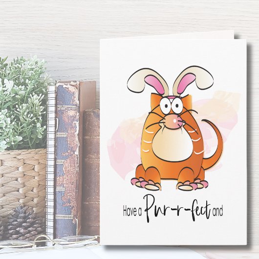 イースターカード猫好き カード