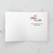 イースターカード猫好き カード (内部)