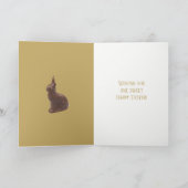 イースターカード誰かがチョコレートバニーと言った？ シーズンカード (内部)