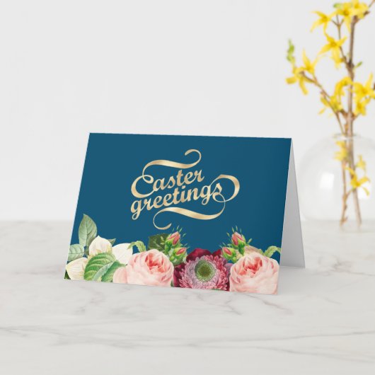 イースターカード カード (黄色い花)
