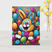 イースターカード。:-) カード (黄色い花)