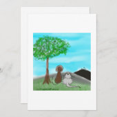 イースターカード サンキューカード (正面/裏面)