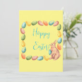 イースターカード – バニーエッグ – かわいい – ホッピーのイースター シーズンカード (スタンド正面)
