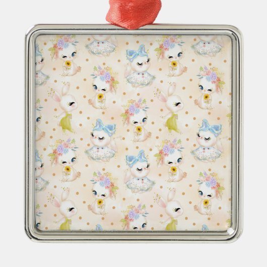 イースターカード メタルオーナメント (正面)