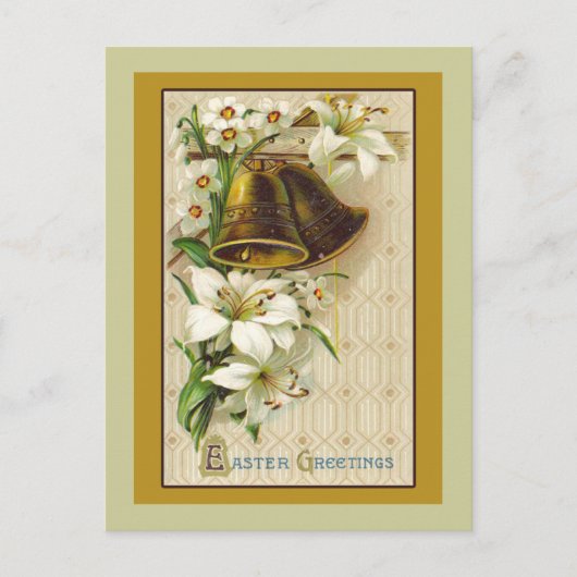 イースターカード(ヴィンテージイラストレーション) シーズンポストカード (正面)