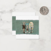 イースターカード - 卵一個一個で世界征服! ノートカード (正面/裏面インサイチュ)