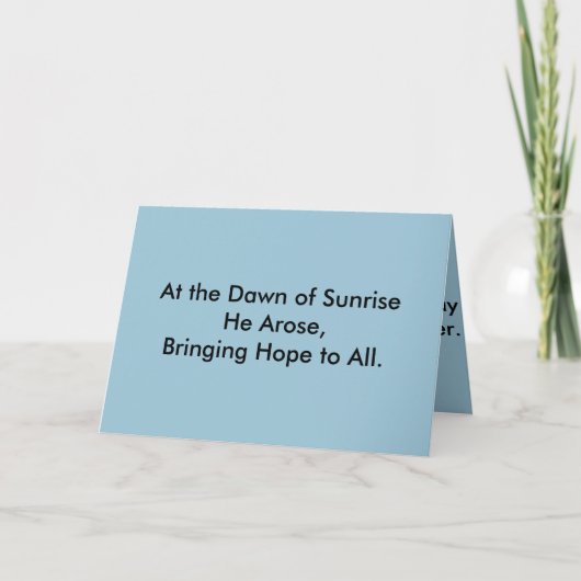 イースターカード(宗教) シーズンカード (正面)