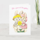 イースターカード – 特別な娘のホリデーカードへ シーズンカード (正面)