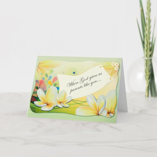 イースターカード：神が私たち与えの親があなたを好むとき シーズンカード (正面)