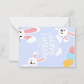 イースターカード（青） ノートカード (正面)