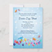 イースターガーデンエッグ狩りパーティの招待状 招待状 (正面)