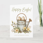 イースターガーデンフラワーズセージホリデーカード シーズンカード (正面)