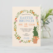 イースターガーデンブランチ招待状 招待状 (スタンド正面)