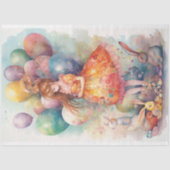 イースターガール4デクページ紙 薄葉紙 (正面)