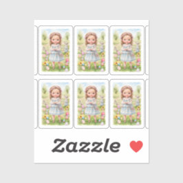 イースターガール シール