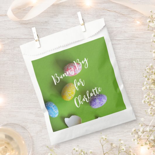 イースターキッズパーソナライズIt好意バッグ フェイバーバッグ (クリップ留めされた状態)