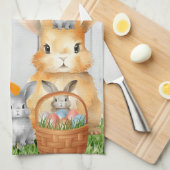 イースターキッチンタオル キッチンタオル (四つ折り)