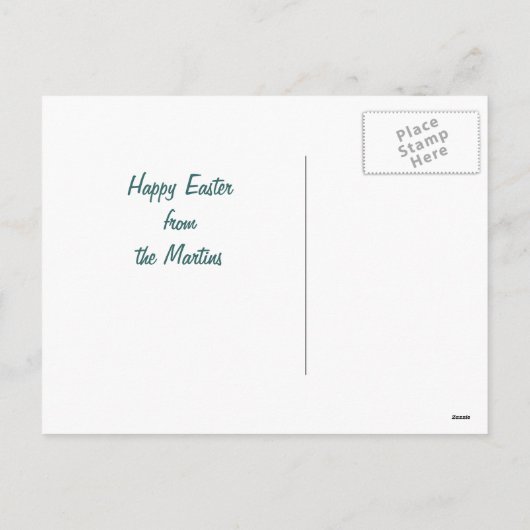 イースターキテンスヴィンテージグリーティングポストカード シーズンポストカード (裏面)