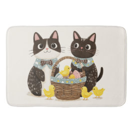 イースターキャッツイースターバスケットベビーチックス バスマット