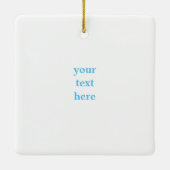 イースターキャロットオンブルーギンガムホリデーツリー セラミックオーナメント (裏面)